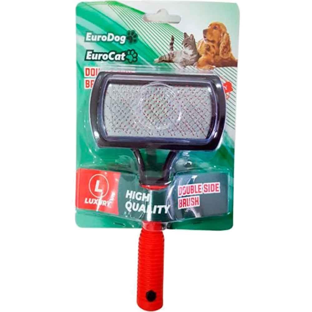 EuroDog Çift Taraflı Kedi ve Köpek Fırçası 16,5 Cm